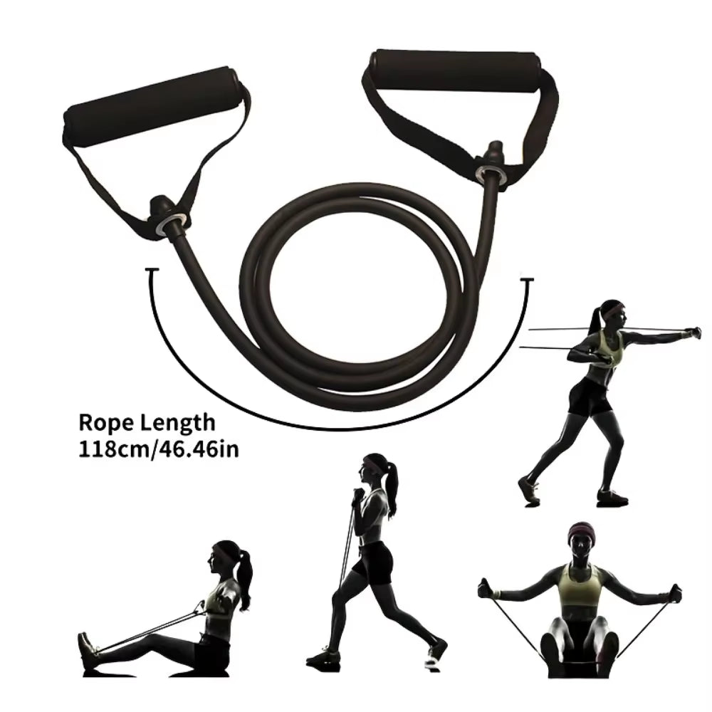 Resistance Bands with Handles Exercise Workout for Men Women Strength Training Equipment at Home 5 Levels Tube Band Pull Rope