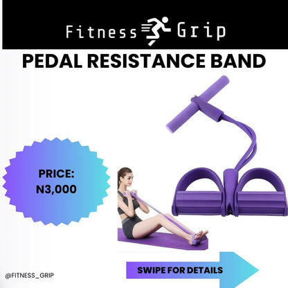 A Four-Pedal Six-Pedal Pull-On Sit-Up Aid Skinny Belly Fitness Yogi Uses a Tension Rope Pull-On Pull-On