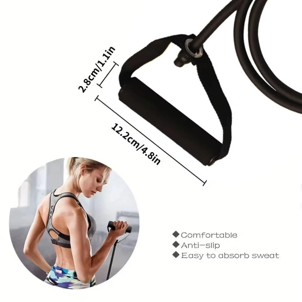 Resistance Bands with Handles Exercise Workout for Men Women Strength Training Equipment at Home 5 Levels Tube Band Pull Rope