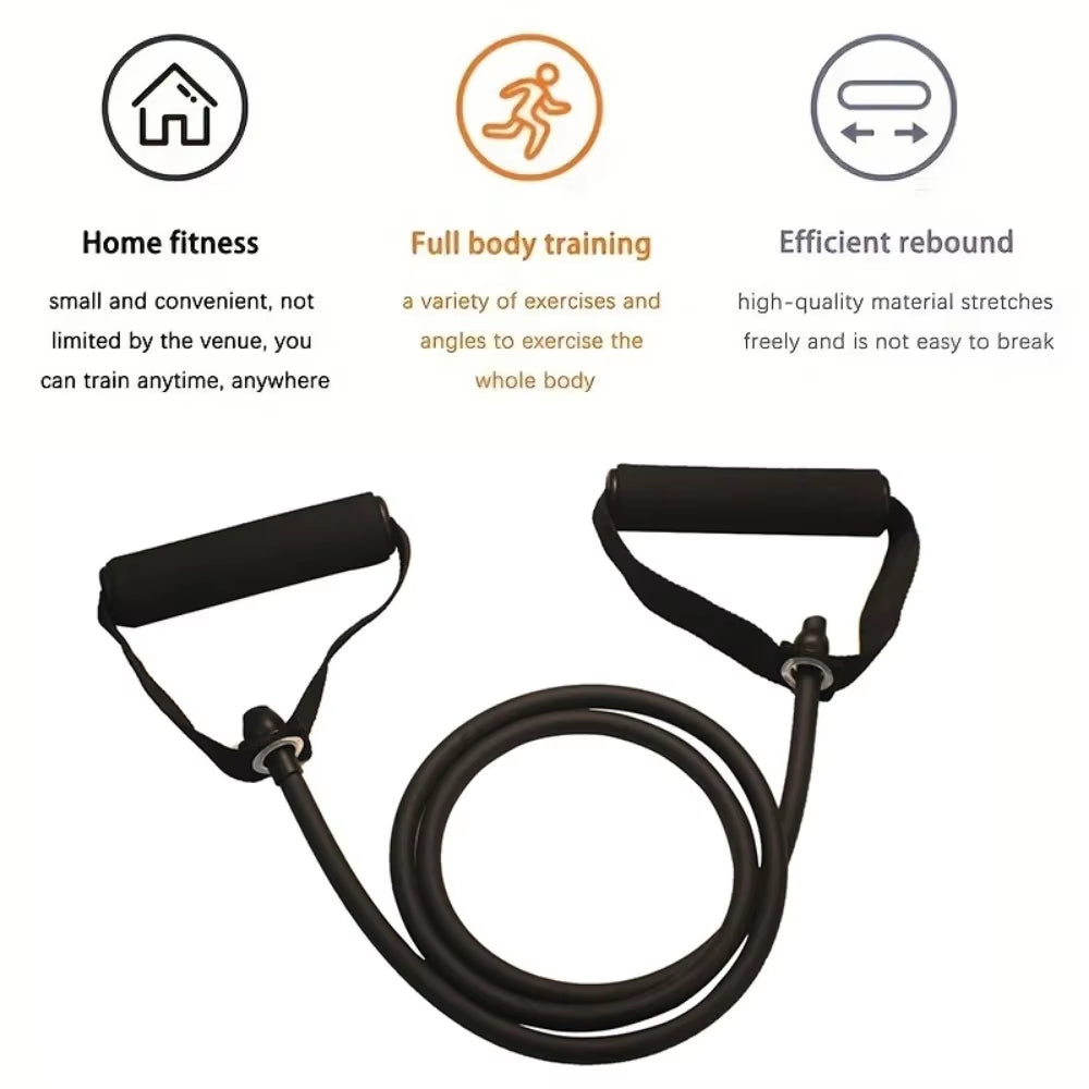Resistance Bands with Handles Exercise Workout for Men Women Strength Training Equipment at Home 5 Levels Tube Band Pull Rope